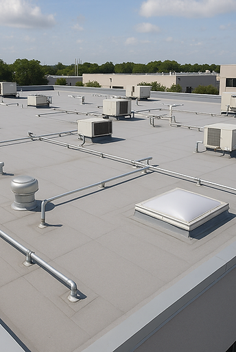 Commercial low slope roof